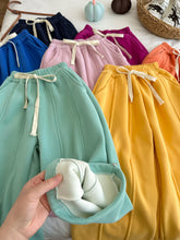 將圖片載入圖庫檢視器 2025D299PA-秋冬季百搭休閒寬鬆加絨收腳長褲
