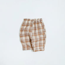 Load image into Gallery viewer, 51415PA-Summer Korean plaid children&#39;s cotton anti-mosquito pants 
