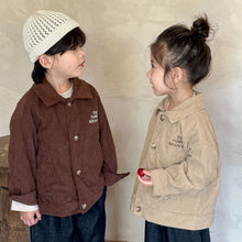 Load image into Gallery viewer, QW240048SE-Autumn Korean children&#39;s corduroy jacket 
