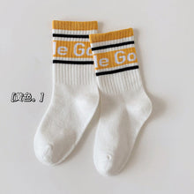 Load image into Gallery viewer, LEGO01AC-Korean combed cotton mid-tube trendy socks (3 pairs minimum order) 
