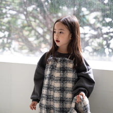 將圖片載入圖庫檢視器 Y5538LS-秋冬格子背帶褲｜兔子印花加厚款
