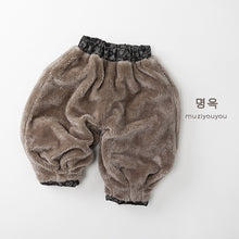 將圖片載入圖庫檢視器 25252PA-冬季豹紋加絨保暖褲
