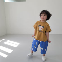 Load image into Gallery viewer, 24084SE-Summer Korean style dog print short-sleeved top
