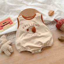 Load image into Gallery viewer, 2402423LS-Summer sleeveless dog triangle romper 
