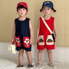 將圖片載入圖庫檢視器 XL260872LS-夏季純棉連身衣
