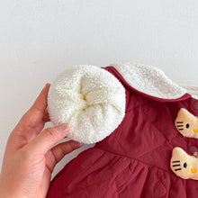 將圖片載入圖庫檢視器 ZDW5702SE-冬季小貓中國風加厚棉外套
