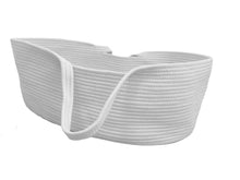 Load image into Gallery viewer, yt006AC-Portable pure cotton woven Nordic style baby basket sleeping basket
