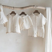 Load image into Gallery viewer, Y9563LS-Summer pure cotton breathable soft waxy wrinkled cotton crawling clothes 
