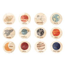 Load image into Gallery viewer, PMZ1199AC-Children&#39;s educational wooden vegetable animal round puzzle toy
