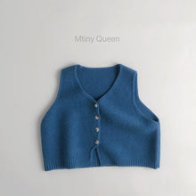 Load image into Gallery viewer, 25B13SE-春秋純色針織V領馬甲
