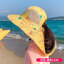 Load image into Gallery viewer, ET-1062AC- Summer large brim thin sun protection bucket hat
