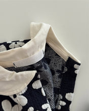 將圖片載入圖庫檢視器 Y8567LS-秋冬季寶寶提花小翻領開襟外套+三角麵包褲兩件套
