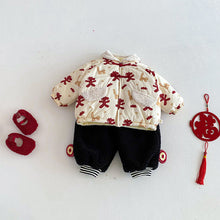 將圖片載入圖庫檢視器 ZDW5692SE-冬季滿版小馬印花加厚夾棉外套
