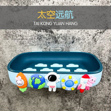 將圖片載入圖庫檢視器 72802AC-卡通免打孔衛生間壁掛式兒童肥皂收納瀝水皂盒【兩個起批】
