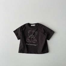 Load image into Gallery viewer, 51417SE-Summer bear print crew neck top 
