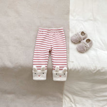 Load image into Gallery viewer, H10656TG-冬季加厚連帽上衣&amp;條紋絨褲
