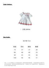Load image into Gallery viewer, 625028DS-夏季｜學院風POLO｜女童短袖百褶裙洋裝
