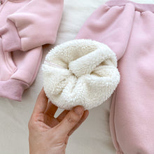 Load image into Gallery viewer, H10296TG冬季蘑菇刺繡加絨上衣+長褲套
