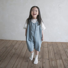 將圖片載入圖庫檢視器 Y9562LS-夏季時尚牛仔寶寶吊帶包屁衣&amp;吊帶牛仔褲
