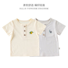將圖片載入圖庫檢視器 D25076SE-夏裝休閒短袖純棉上衣
