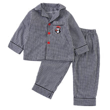 將圖片載入圖庫檢視器 CJ260869TG-春秋季兒童純棉格子家居兩件套
