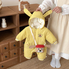 將圖片載入圖庫檢視器 ZDL5067LS-冬季小狗連身衣｜夾棉連帽爬服
