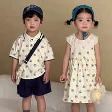 將圖片載入圖庫檢視器 XZ260861TG-夏季碎花兄妹短袖套裝
