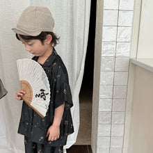 Load image into Gallery viewer, 25X26TG-夏季｜中國風｜仿天絲牛仔兩件套
