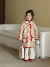 Load image into Gallery viewer, DW250618SE-秋冬季圓點羊羔毛中版長口袋連帽外套
