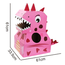 將圖片載入圖庫檢視器 6623AC-萬聖節穿戴式兒童紙盒飛機玩具紙箱恐龍DIY幼兒園手工製作戶外遊戲玩具
