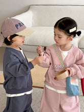 將圖片載入圖庫檢視器 CZ260849TG-春秋季假兩件運動休閒兩件套
