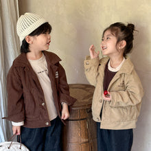 Load image into Gallery viewer, QW240048SE-Autumn Korean children&#39;s corduroy jacket 
