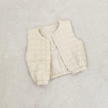 將圖片載入圖庫檢視器 Y7458SE-冬季棉質背心｜小方格保暖馬甲
