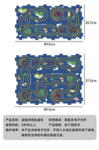 將圖片載入圖庫檢視器 121AC-兒童益智電動拼圖軌道車小車DIY城市地圖場景搭建男孩玩具批發
