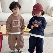 Load image into Gallery viewer, CZ260748TG春秋運動套裝｜假兩件衛衣褲
