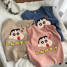 Load image into Gallery viewer, 71405SE-夏季純棉兒童無袖卡通印花上衣
