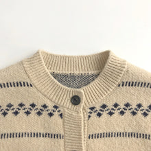 Load image into Gallery viewer, 23B19SE-春秋提花針織V領馬甲
