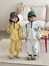 將圖片載入圖庫檢視器 CZ260694TG-春秋季拉鍊立領寬鬆運動兩件套
