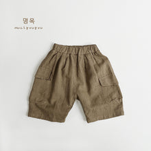 將圖片載入圖庫檢視器 23065PA-夏季韓版麻休閒工裝七分褲
