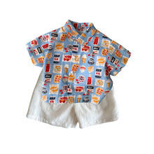 將圖片載入圖庫檢視器 M627067TG-夏季｜沙灘印花｜短褲套裝
