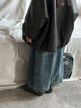 Load image into Gallery viewer, 25Q09PA-春季拼接寬鬆直筒牛仔長褲
