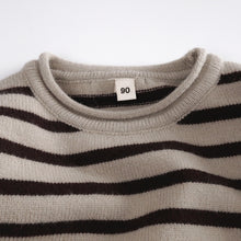 Load image into Gallery viewer, 25T53SE-秋季條紋針織套頭外套
