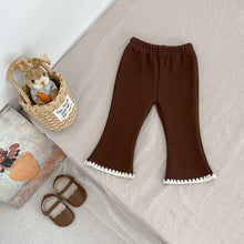 Load image into Gallery viewer, H10632PA-冬季加絨微喇叭休閒長褲
