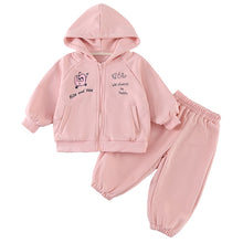 將圖片載入圖庫檢視器 CZ260885TG-春秋寬鬆運動衛衣褲套裝
