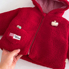 將圖片載入圖庫檢視器 ZDW5707SE-冬季可愛連帽中國風加厚棉服
