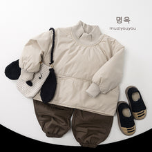 將圖片載入圖庫檢視器 25225SE-冬季韓版雙口袋套頭輕棉服上衣
