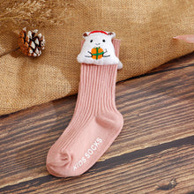 將圖片載入圖庫檢視器 026AC-INS聖誕系列嬰幼兒中筒防滑襪(三雙起批)
