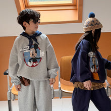 將圖片載入圖庫檢視器 2025D202TG-冬季復古卡通MK加絨休閒兩件套
