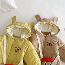 將圖片載入圖庫檢視器 ZDL5067LS-冬季小狗連身衣｜夾棉連帽爬服
