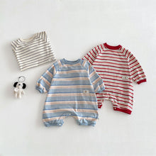 Load image into Gallery viewer, ZCL6183LS-春季條紋長袖連體爬服
